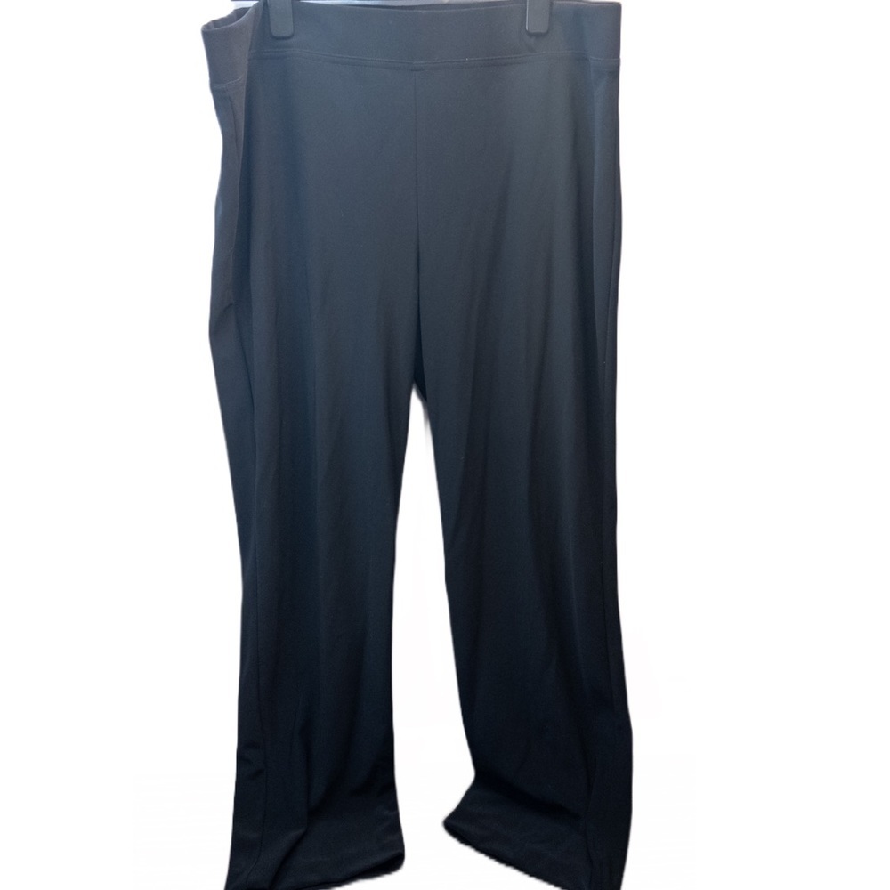 Joseph Ribkoff Size 20 Womens Slacks Black Pull On Stretch Slinky Office Pants